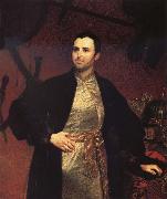 Karl Briullov Portrait of Prince Mikhail Obolensky oil painting reproduction